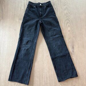 Zara | high waist Wide leg denim | Black | Size 36 or 4